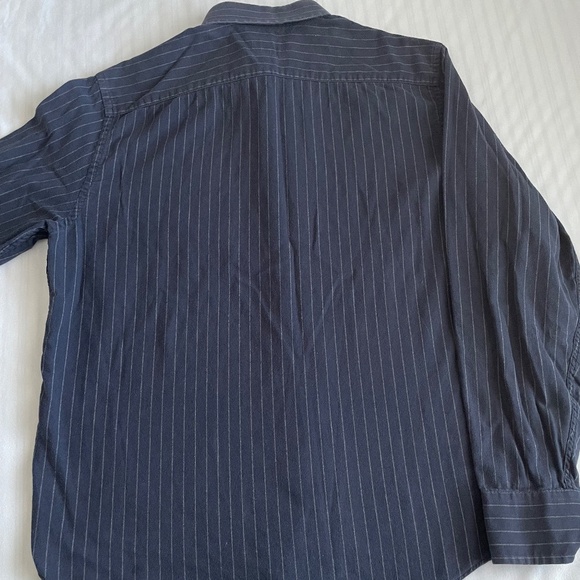 UNTUCKit Men’s Long Sleeve Button Up Shirt Size Flannel Large Blue Striped - Picture 6 of 10